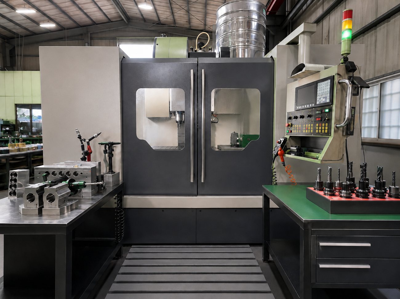 詮盛工業 CNC 銑床加工現場