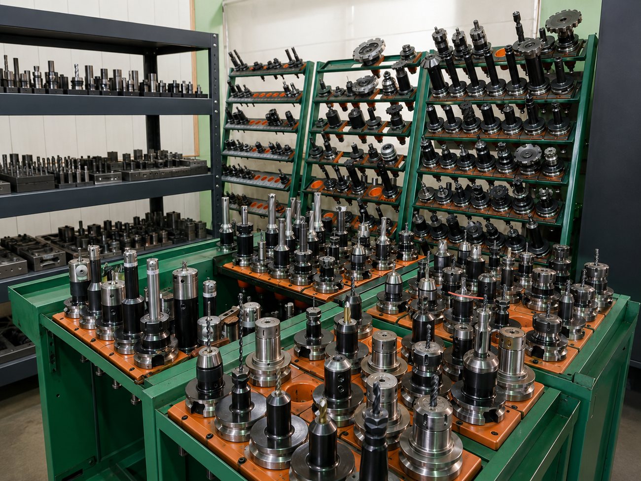 CNC 刀具與刀把整理架